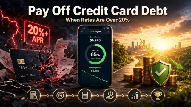 How to Pay Off Credit Card Debt When Interest Rates Are Over 20%