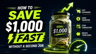 How to Save $1,000 Fast Without a Second Job