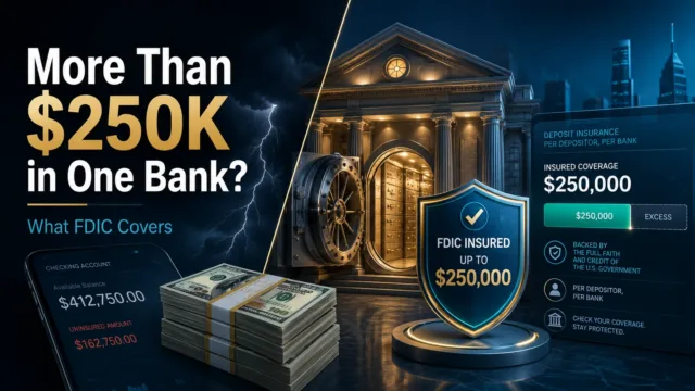 Should You Keep More Than $250,000 in One Bank? What FDIC Insurance Actually Covers